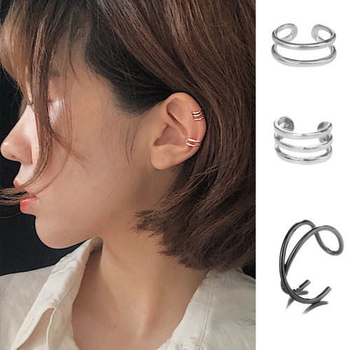 Pair silver plated - ear, cuff