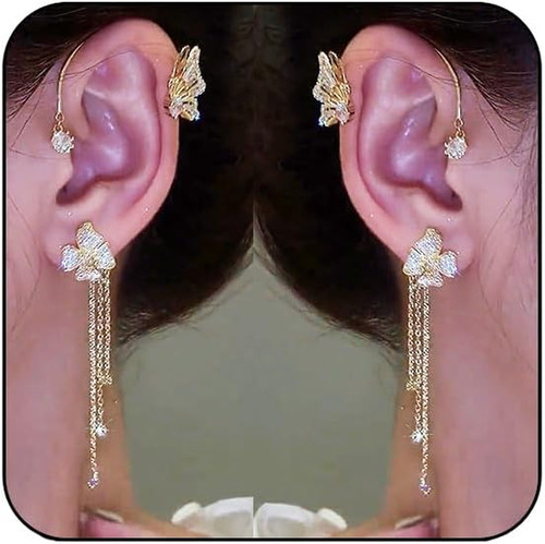 Butterfly flower tassel ear - butterfly,