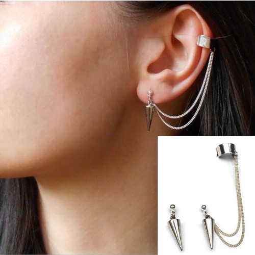 Punk rock rivets chain tassel - rivets,